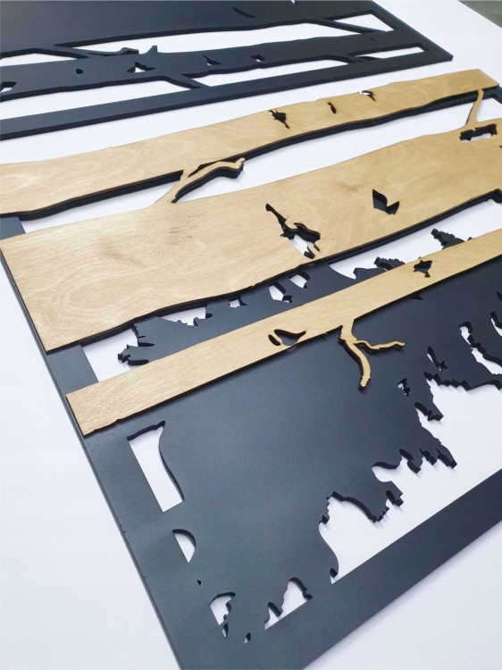 ozdoba dekoracja ażurowa las zbliżenie