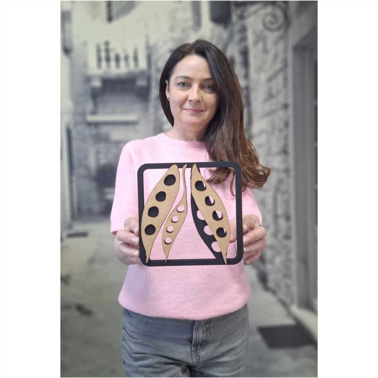 groszek7.jpg obraz ażurowy dekoracja na ścianę