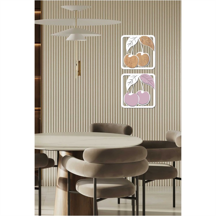 wiśnie dekoracja ażurowa na ścianę