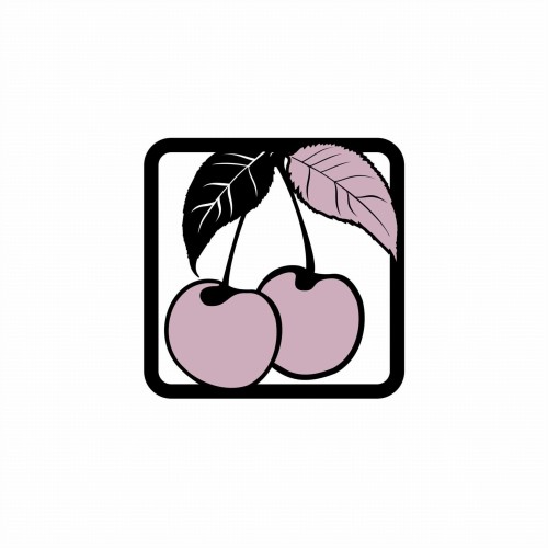 wiśnia czarne z różem kwadratowa dekoracja do kuchni