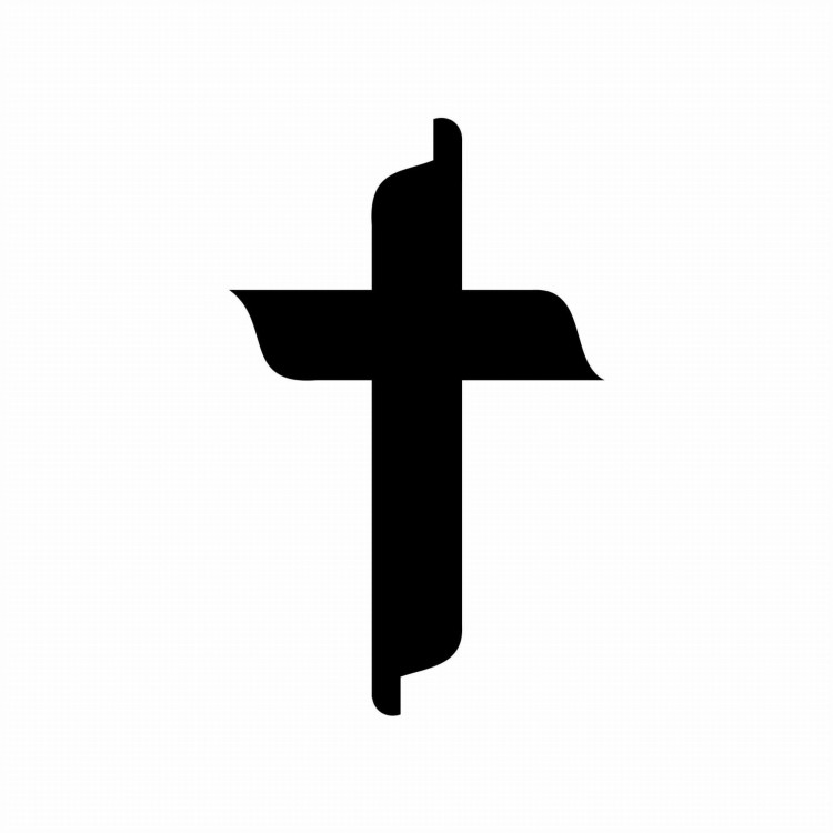 krzyż czarny prosty