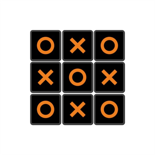 kółko i krzyżyk duża dekoracja na ścianę