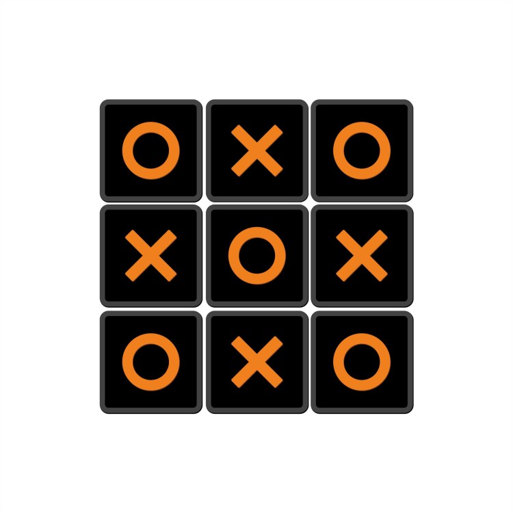 kółko i krzyżyk duża dekoracja na ścianę