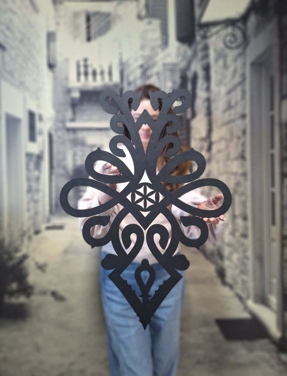 dekoracja ścienna góralska parzenica dekoracja ażurowa na ścianę