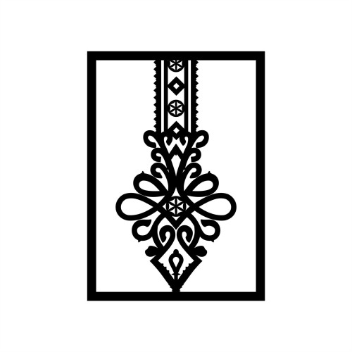 Parzenica wisząca dekoracja na ścianę czarna