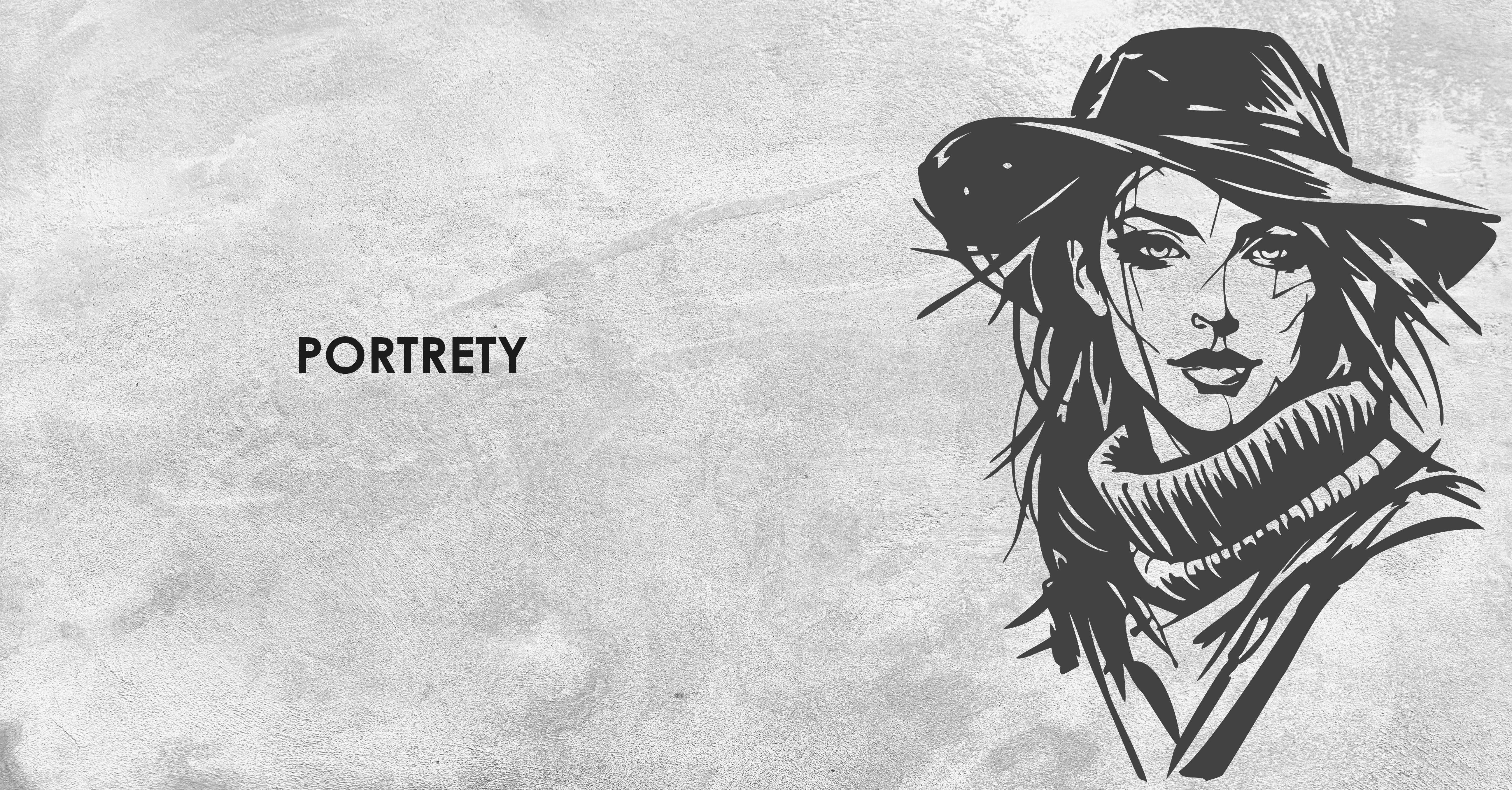 portrety wycinane laserowo  