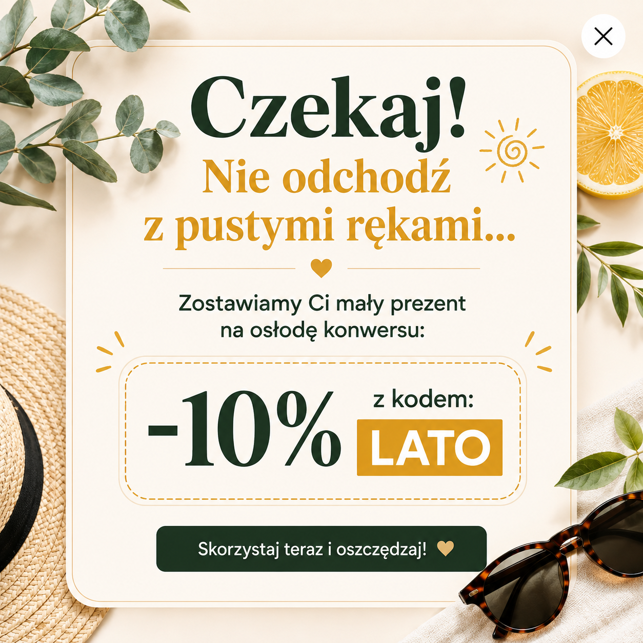 zaczekaj -10 %