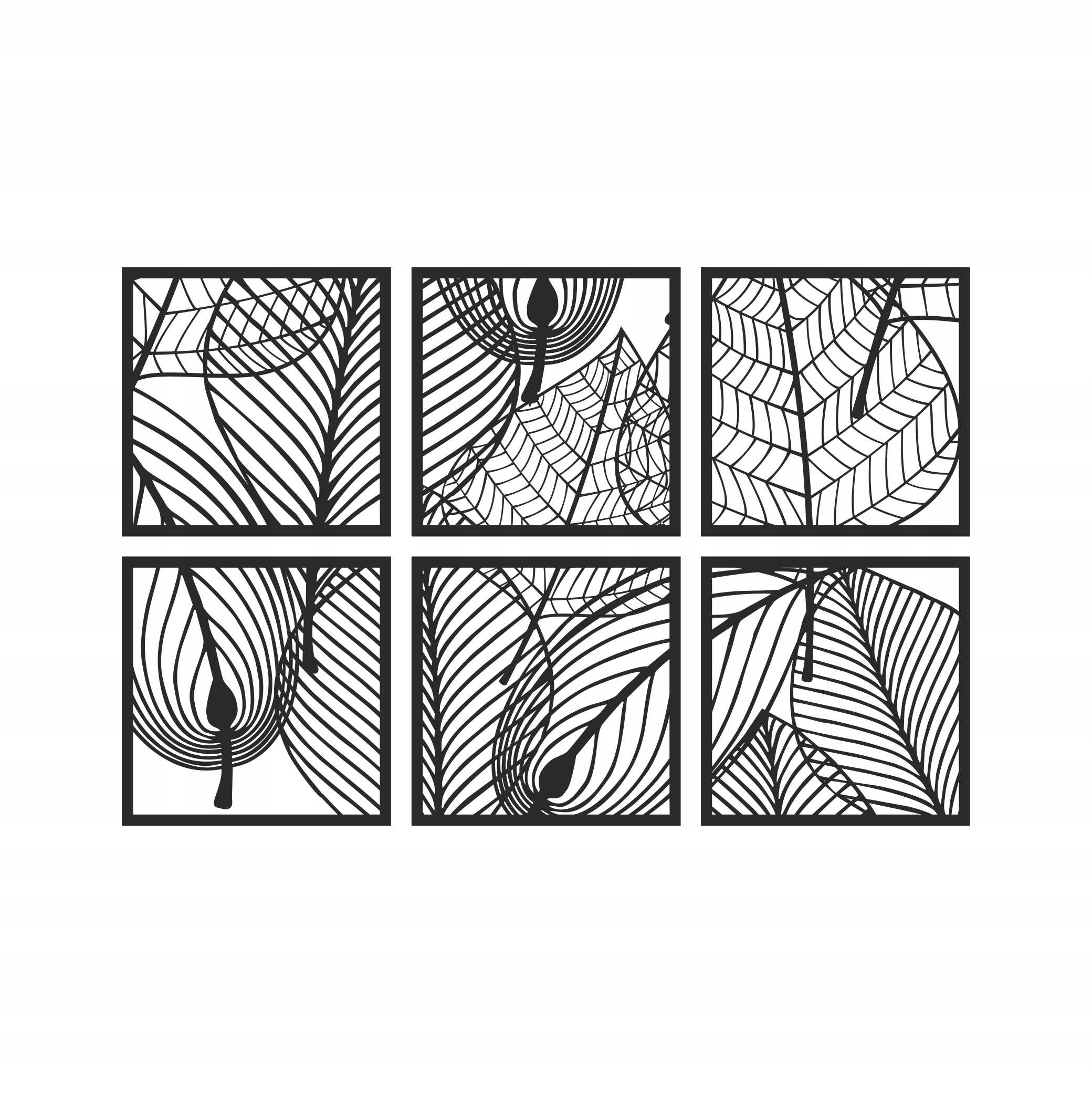 Zestaw dekoracji 6 elementów - heksaptyk